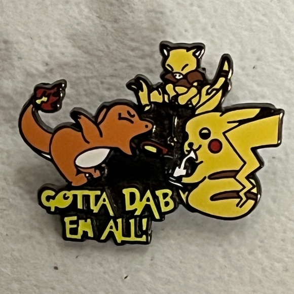 Pokemon Charmander Pikachu Alakazam 420 Pin Enamel Brooch Hat Pins Hats - Picture 1 of 8
